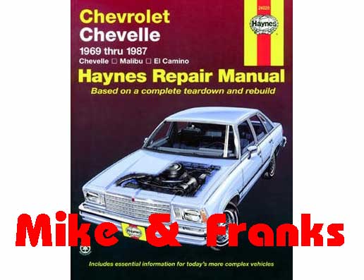 Reparaturanleitung 24020 Malibu Chevelle El Camino 69-87