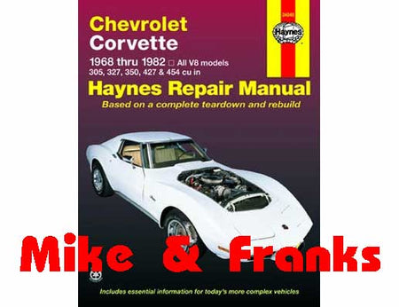 Reparaturanleitung 24040 Chevrolet Corvette 1968-82