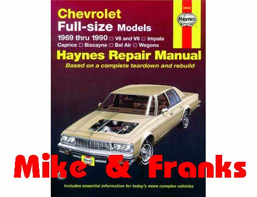 Reparaturanleitung 24045 Caprice Impala 1969-90