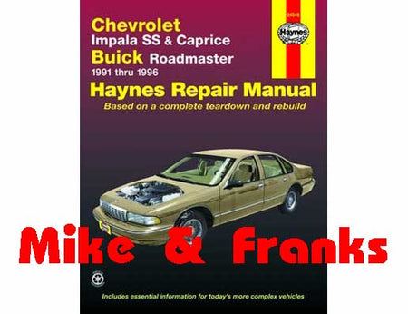 Reparaturanleitung 24046 Buick RWD Roadmaster 91-96