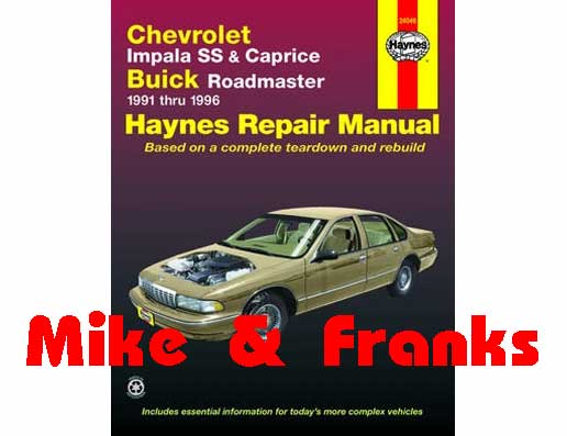 Reparaturanleitung 24046 Caprice Impala 1991-96