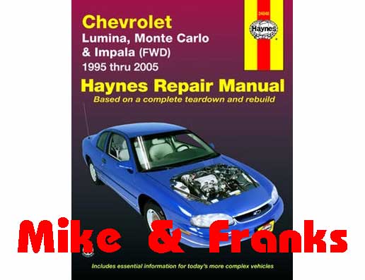Reparaturanleitung 24048 Lumina Impala Monte Carlo 95-05
