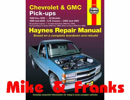 Reparaturanleitung 24065 Blazer Tahoe Suburban C/K Pickup 88-99