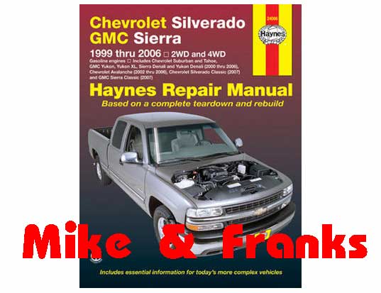 Reparaturanleitung 24066 Tahoe Silverado Suburban Avalanch 99-06