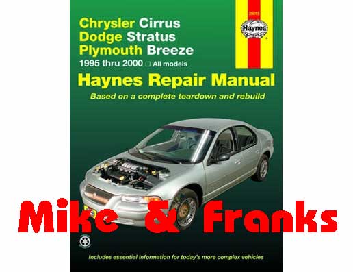 Reparaturanleitung 25015 Cirrus & Stratus Limousine 95-00