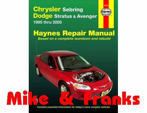 Reparaturanleitung 25040 Stratus Sebring Cabrio Coupe 95-05