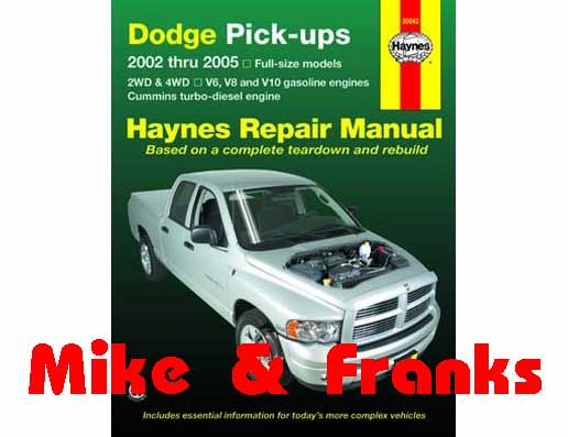 Reparaturanleitung 30042 Ram Pick Up 2002-08