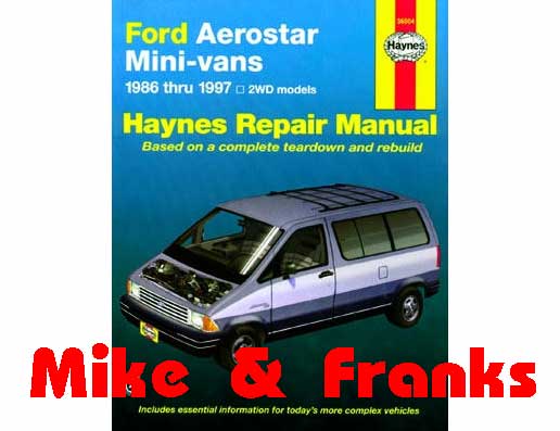 Reparaturanleitung 36004 Aerostar 1986-97