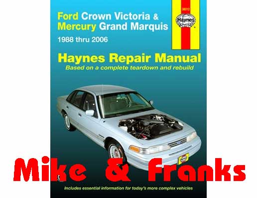 Reparaturanleitung 36012 Mercury Grand Marquis 1988-00