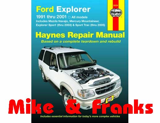 Reparaturanleitung 36024 Explorer 91-01 Explorer Sport 00-03