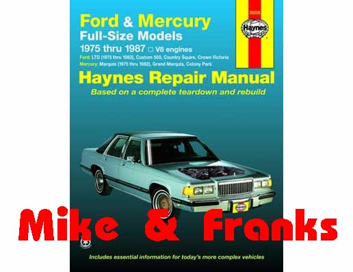 Reparaturanleitung 36036 LTD Country Squire Crown Vic. 75-87