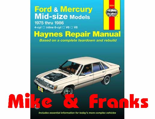 Reparaturanleitung 36044 Cougar 75-82 & Montego 75-86