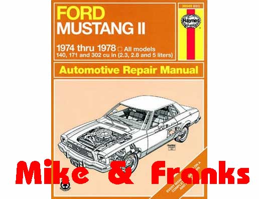 Reparaturanleitung 36049 Mustang 1974-78