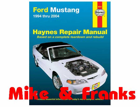 Reparaturanleitung 36051 Mustang 1994-2004