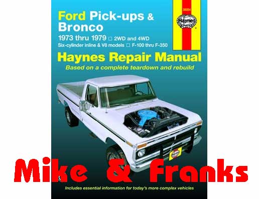 Reparaturanleitung 36054 F100-350 Pick Up & Bronco 73-79