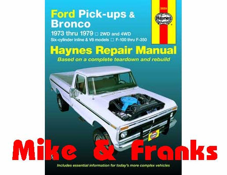 Reparaturanleitung 36054 F100-350 Pick Up & Bronco 73-79