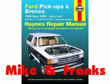 Reparaturanleitung 36058 F150-350 Pick Up & Bronco 80-96