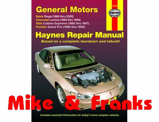 Reparaturanleitung 38010 Buick Regal FWD 1988-05