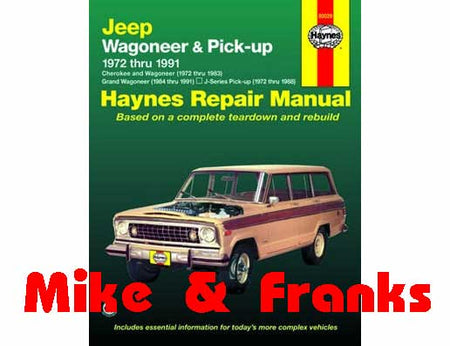 Reparaturanleitung 50029 Cherokee Wagoneer J-Pick Up 1972-91