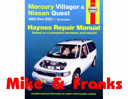 Reparaturanleitung 64200 Mercury Villager 1993-2001