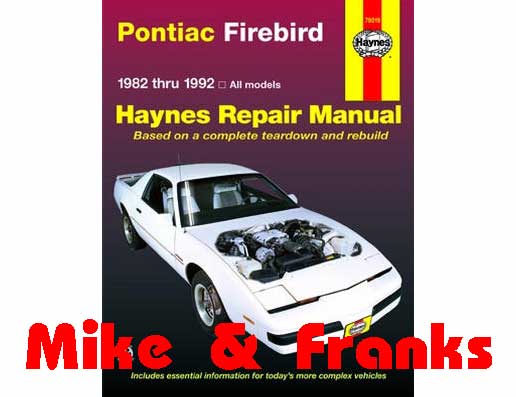 Reparaturanleitung 79019 Firebird Trans Am 82-92