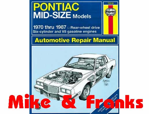 Reparaturanleitung 79040 RWD Bonneville LeMans Grand Prix/Am