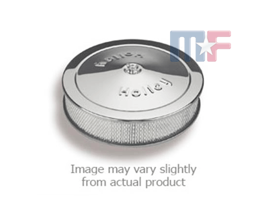 Holley 10x2" Logo Luftfilter Chrom