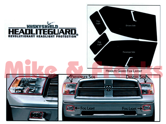 Husky Shield Scheinwerferschutzfolie Ram Pickup 2010*-2011