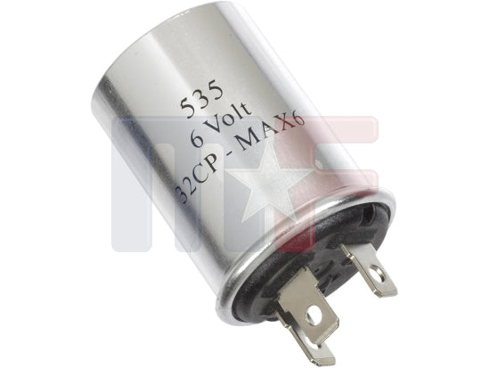 525 Blinkrelais 6 Volt 3-polig 5.2 amps