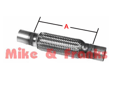 Flexrohr gerade 2,25" (57,1mm) ca. 16,5cm Länge A