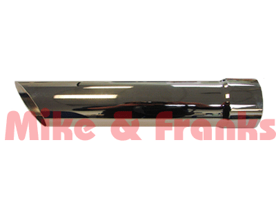 IAC3163 Endrohr Chrom 3" (76,2mm) 400mm Länge
