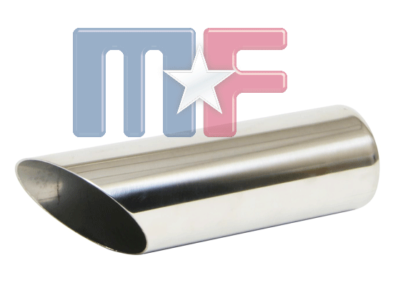DIF Edelstahlendrohr 2,5" (63,5mm) 230mm Länge