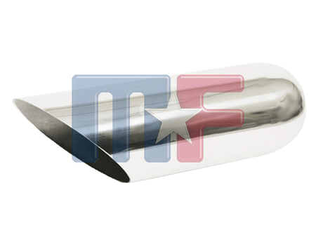 Edelstahlendrohr Slant Cut 2"/2,25" 228,6mm