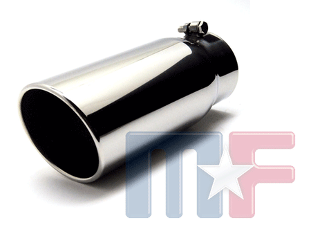Auspuffblende 4" IN 5" OUT 12" L (604,8mm)