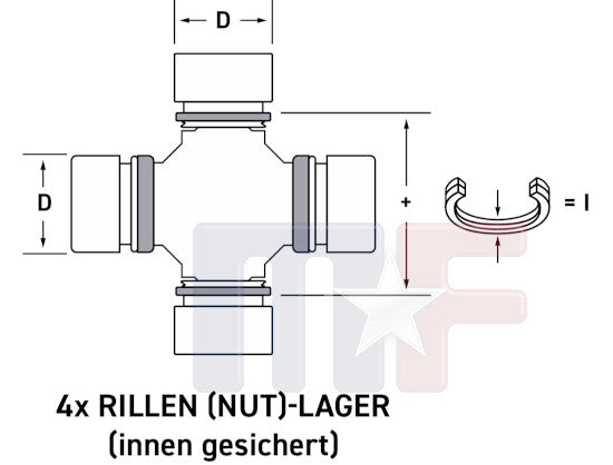 5333466 Kreuzgelenk innen gesichert