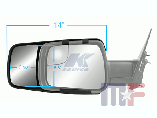 Spiegelaufsätze Anhänger Ram 1500 DT 19-24 & 2500/3500 20-24