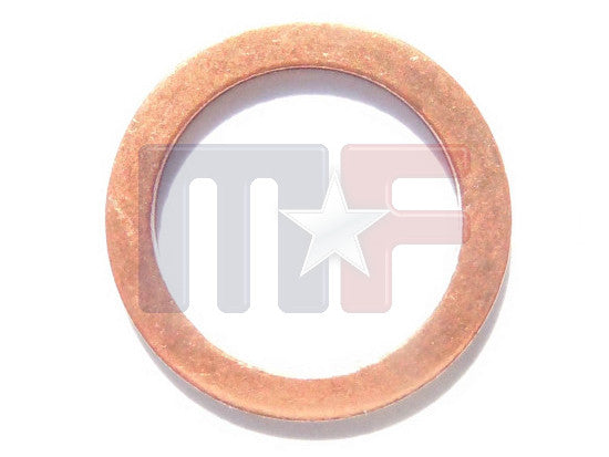 Kupferring 2Stk (Ø innen 16,99mm - Ø außen 23,01mm)