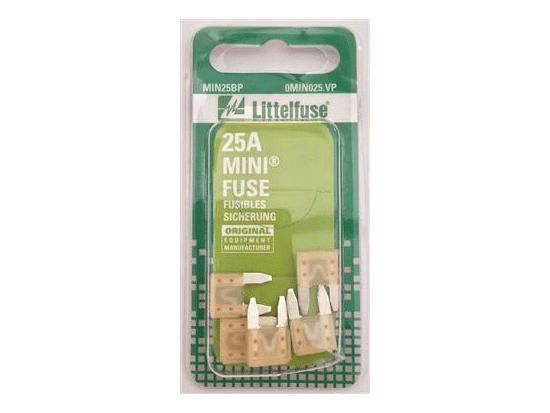 Mini Blade Sicherungen (5) 25A MIN25BP