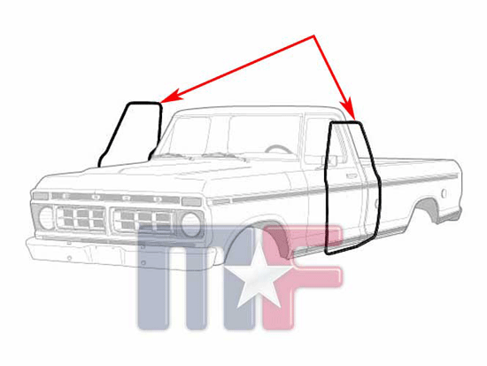 Türdichtungen Ford F-Series Pickup 73-79/Bronco 78-79