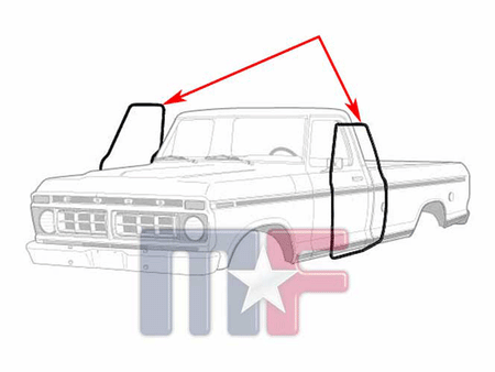 Türdichtungen Ford F-Series Pickup 73-79/Bronco 78-79