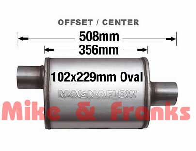 11226OD Magnaflow Schalldämpfer 2,5" O.D. Edelstahl matt