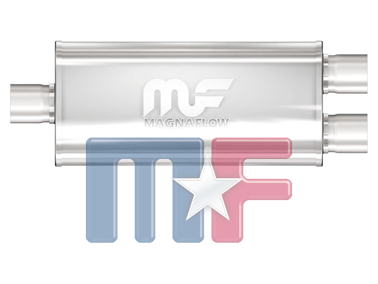 12198 Magnaflow Schalldämpfer 3"/D 2,5" Edelstahl matt