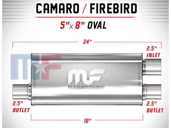 Magnaflow Cross-Flow Schalldämpfer Camaro/Firebird V8 84-02