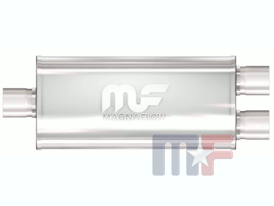 12288 Magnaflow Schalldämpfer 3"/Dual 2,5" Edelstahl