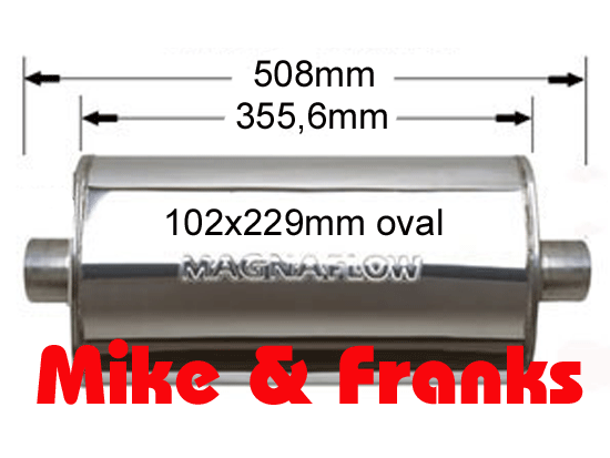 14316 Magnaflow Schalldämpfer 2,5" Edelstahl poliert