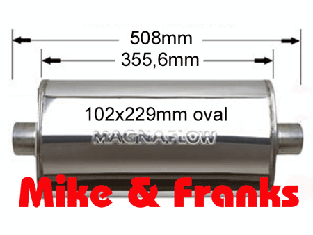 14316 Magnaflow Schalldämpfer 2,5" Edelstahl poliert