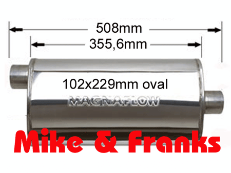 14329 Magnaflow Schalldämpfer 3" Edelstahl poliert