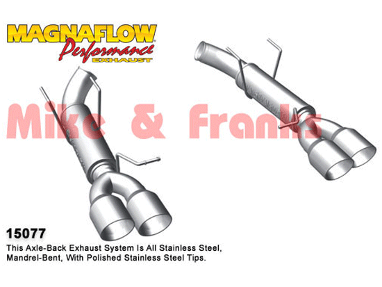 15077 Magnaflow Mustang 5,0L 11-12 Auspuff aggressiv 4 Endrohre