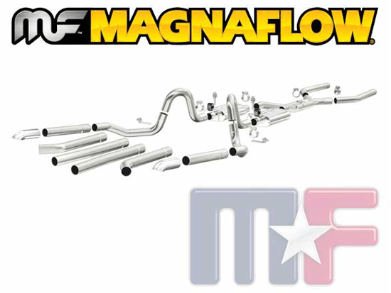 15894 Magnaflow Doppelrohr-Auspuff GM Mid Size RWD 68-73