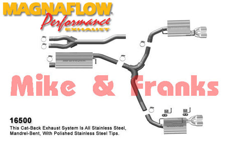 16500 Magnaflow Challenger 3,5 V6 09-10 Doppelrohr-Auspuff